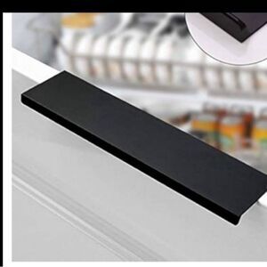 4 5/8 black hidden cabinet handles/pulls (24 Piece Bundle) includes screws